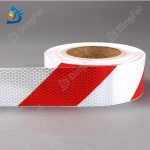 Reflective Tapes - Red White PVC Candy Stripe Reflective Tape